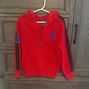 Polo by Ralph Lauren Kids Red and Blue Hoodie